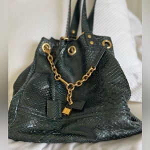 RARE! Yves Saint Laurent Vintage Hobo Bag. Green.